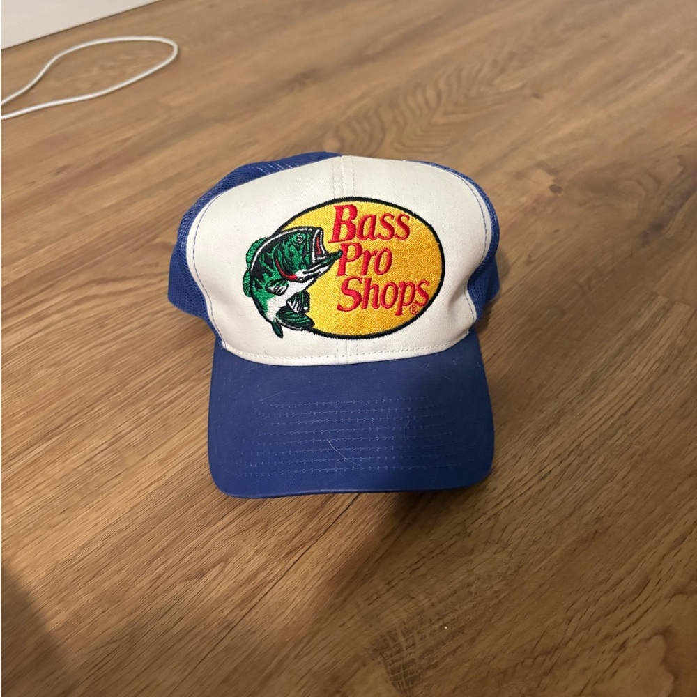 Bass Pro Shops Blue and Cream Cap